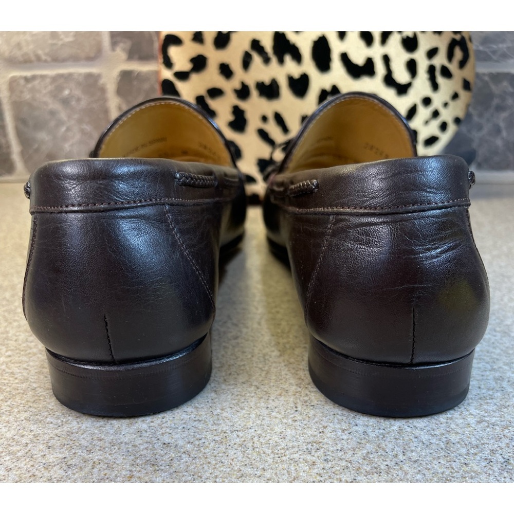 MEZLAN SHOES SIZE 10 1/2 M.  BLACK WITH BRAIDED BOW.  CROCODILE - Picture 11 of 16